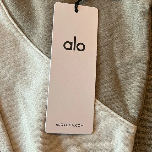 Alo Make Waves Hoodie - Ivory/Bone/Gravel - Picture 5 of 5